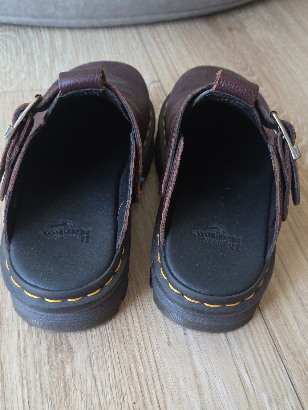 Dr. Martens Zebzag Rustique Leather platform mules - Picture 6 of 8